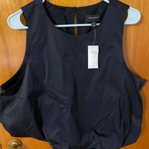 NWT- Banana Republic Navy Sleeveless Blouse